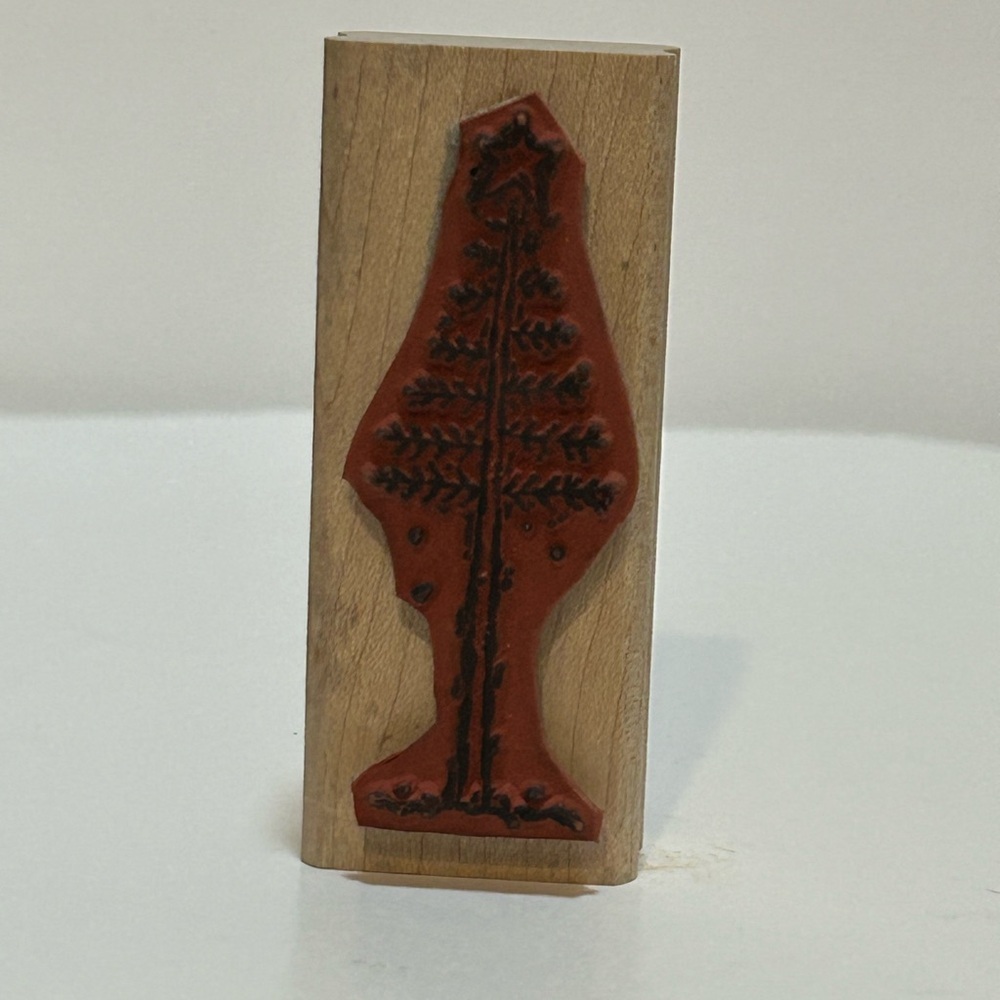 Stampin’ Up! 2002 Tree With Star Rubber Stamp - Picture 3 of 8